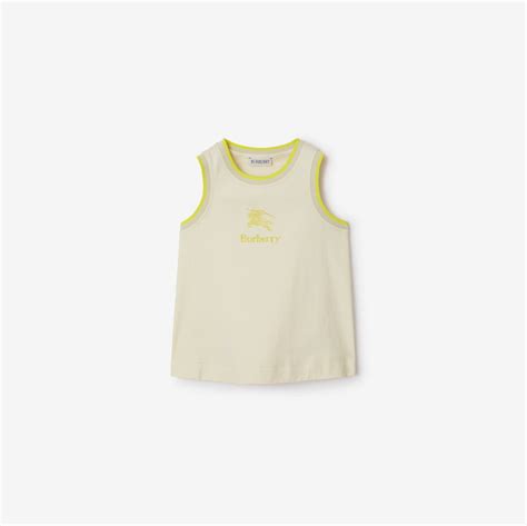 burberry tank top men|Cotton Tank Top in Wheat .